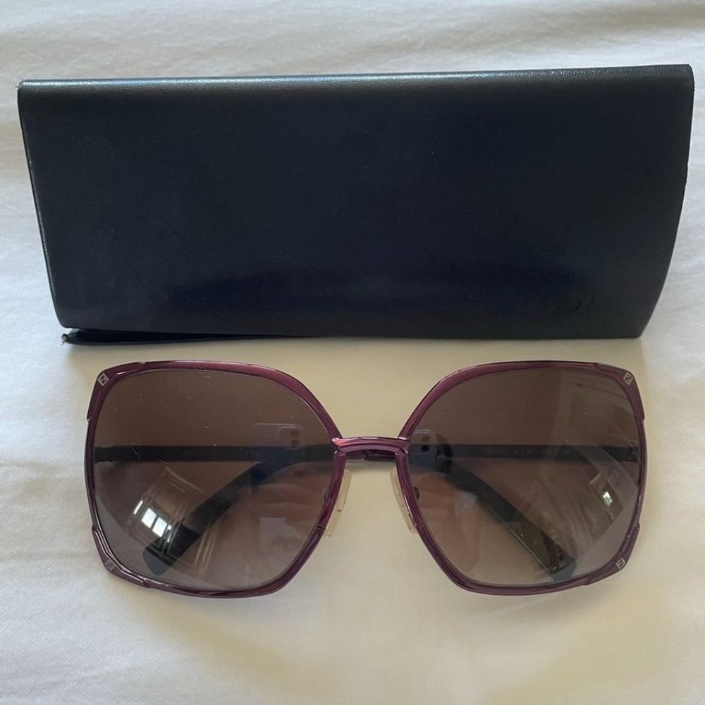 FENDI purple sunglasses